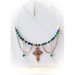 Collier "Déesse Lotus" en...