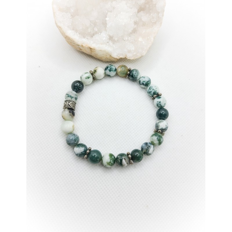 Bracelet Agate mousse - Bien être et Paix intérieure - Ci nature Bracelet Agate mousse - Bien être et Paix intérieure - Ci nature