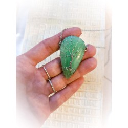 Pendentif Arbre de vie en Chrysoprase - ci nature